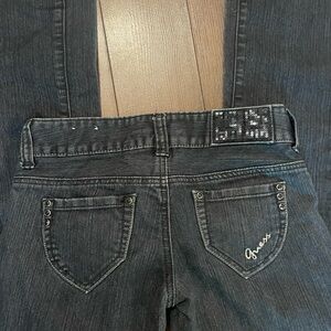 Guess Dark Navy bootcut Jeans with Sequin Accents